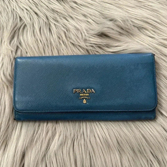 PRADA Continental Leather Wallet - Picture 1 of 11